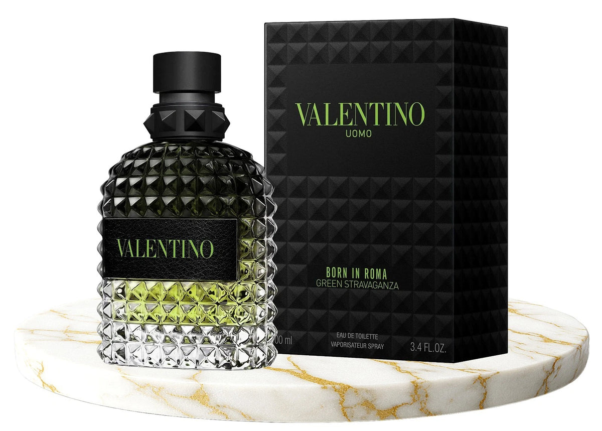 Valentino Uomo Born In Roma Green Stravaganza EDT Spray for Men 3.4 oz / 100 mL